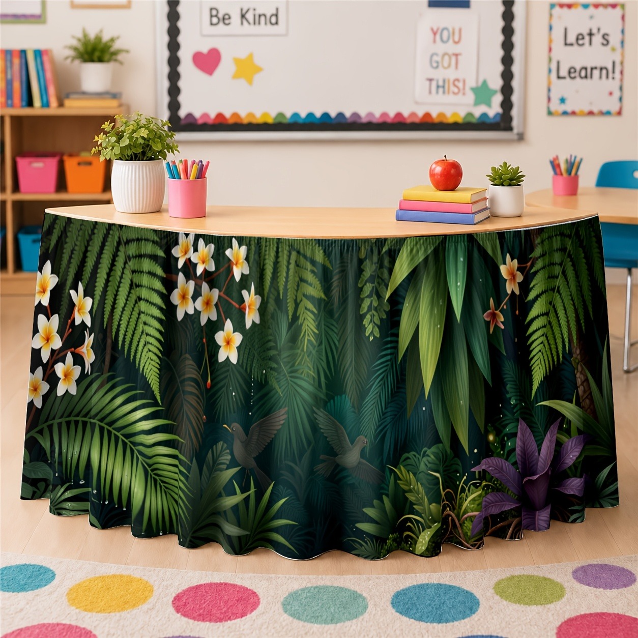 Green exotic plant decorations - Home Office Work Table review and price