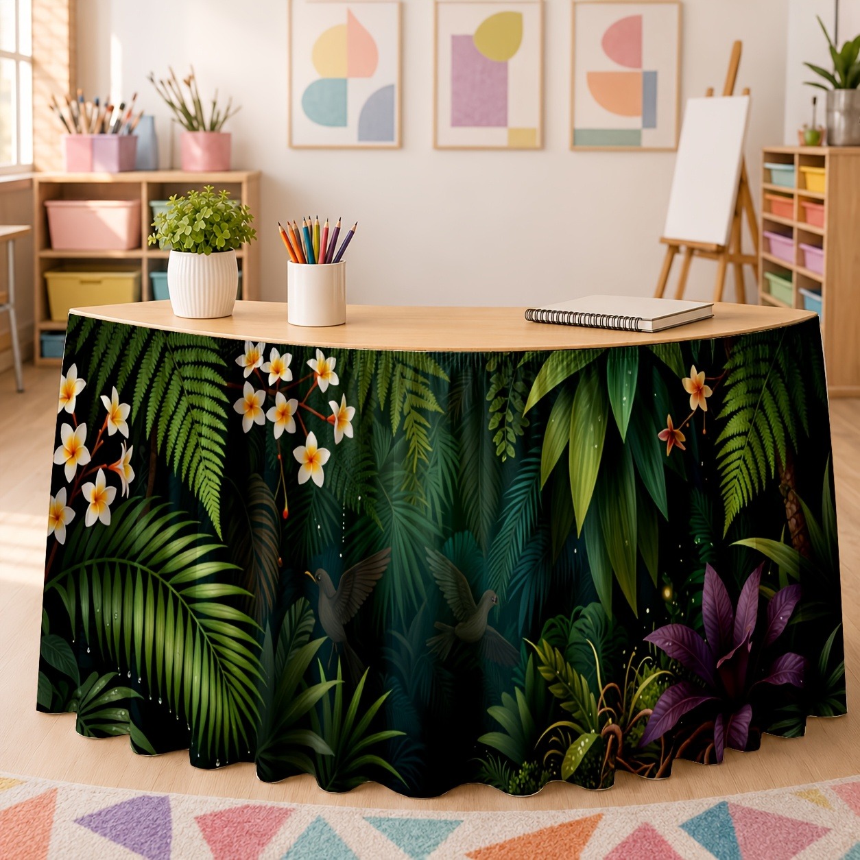 Green exotic plant decorations - Home Office Work Table review and price