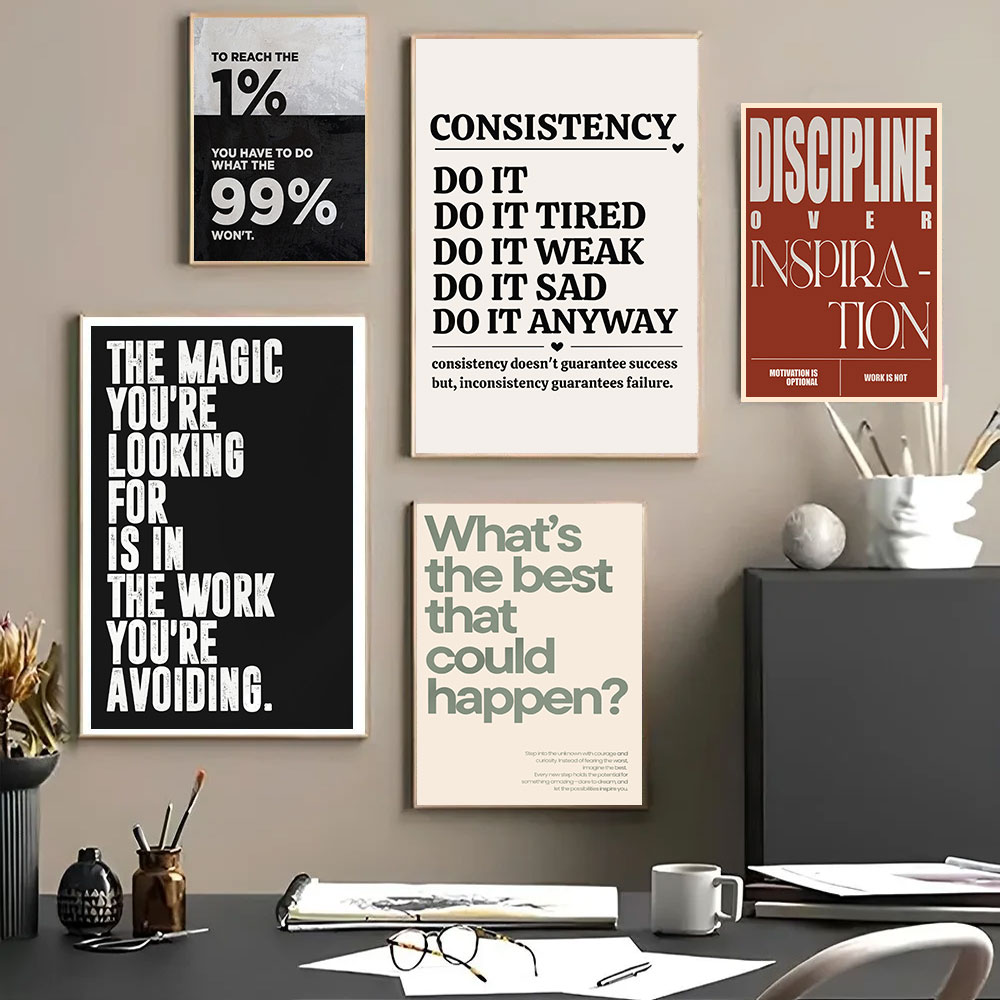 Minimalist Motivational Quotes - Home Office Room Inspiration review and price