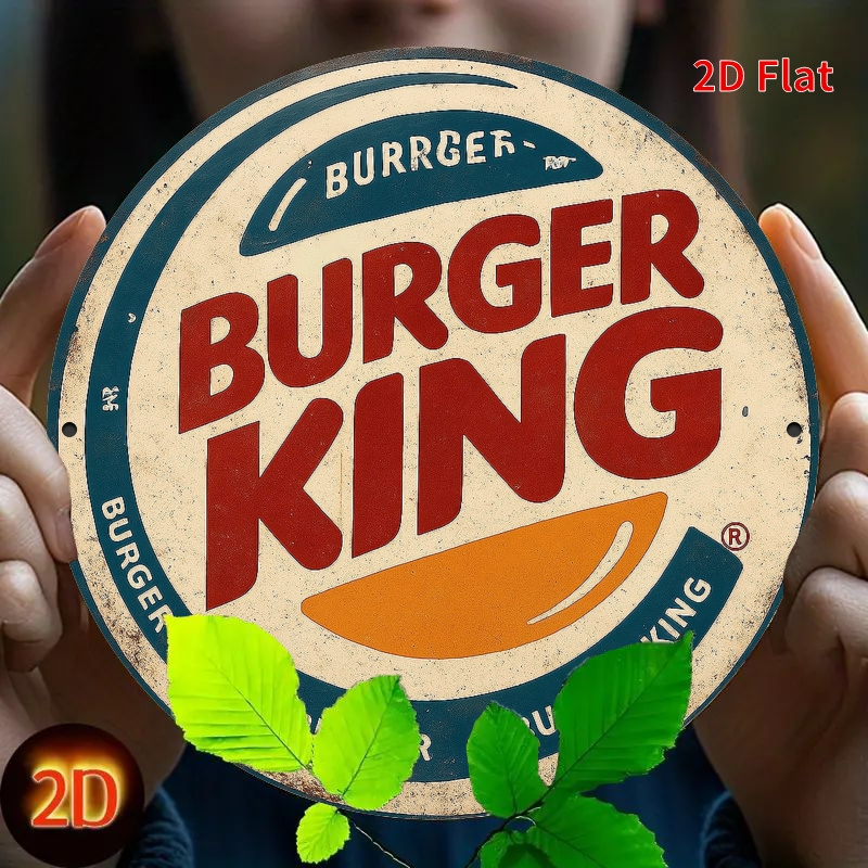 Burger King Retro wooden logo  - Home Office Logo review and price