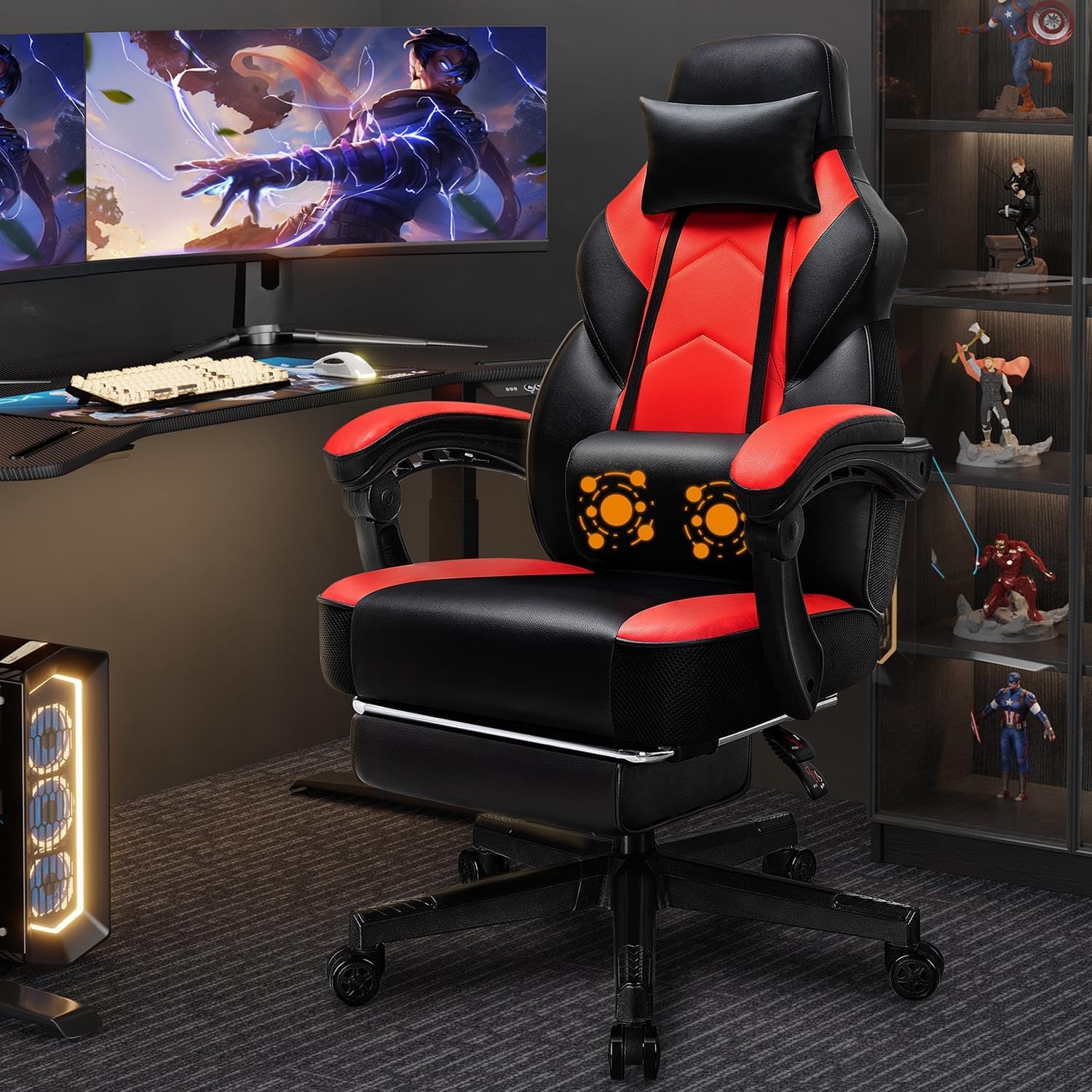 Gaming Chair with Footrest, Ma - Ergonomic Office Chair review and price