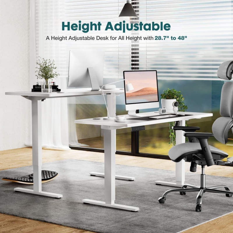 Electric Adjustable Height Com - Home Office Work Table review and price