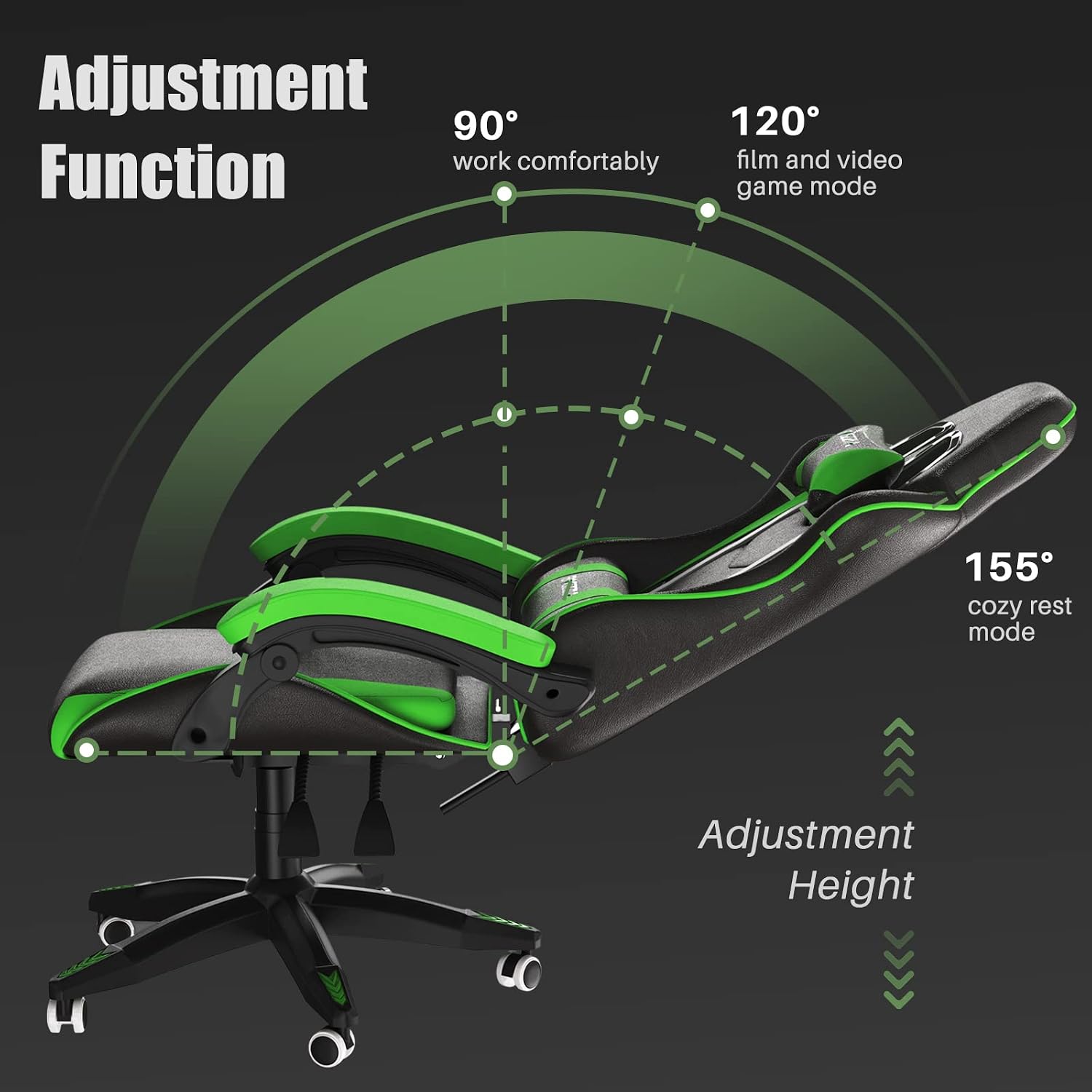 Ergonomic Gaming Chair PU Leat - Ergonomic Office Chair review and price