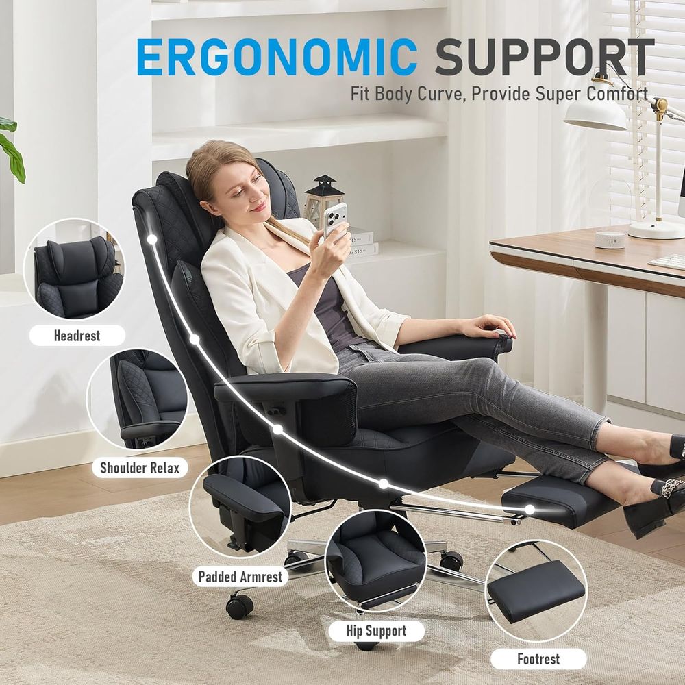 Big and Tall Oice Chair, Ergon - Ergonomic Office Chair review and price
