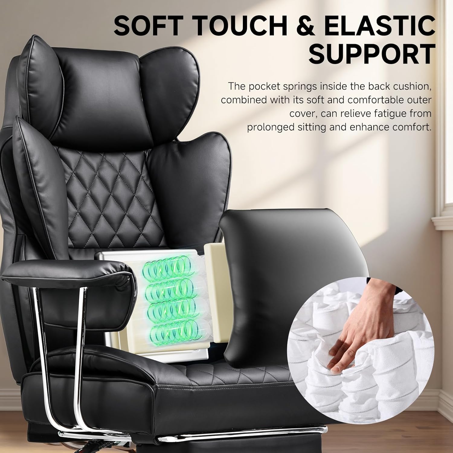 Big and Tall Office Chair with - Ergonomic Office Chair review and price
